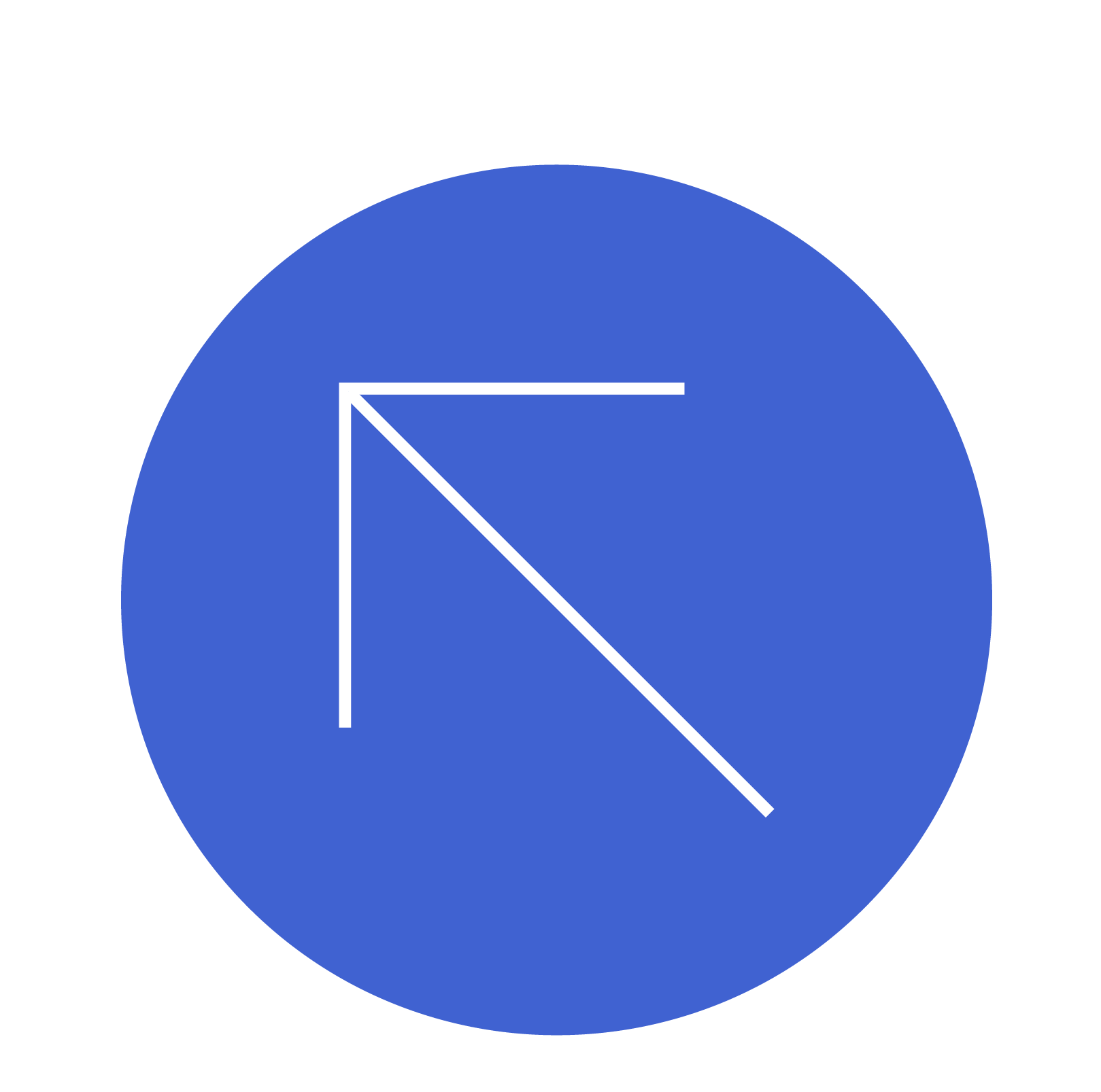 arrow blue